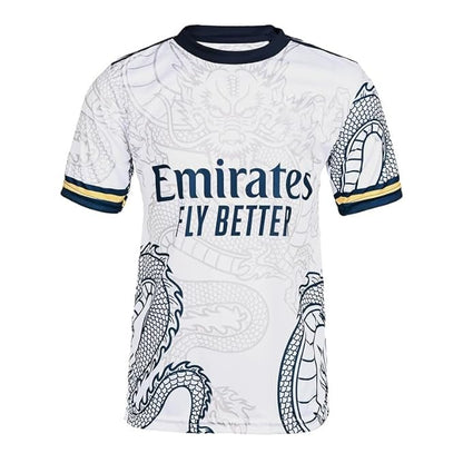Ronaldo 7 Jersey Football Real White Jersey T-Shirt (Kids, Boys & Men)
