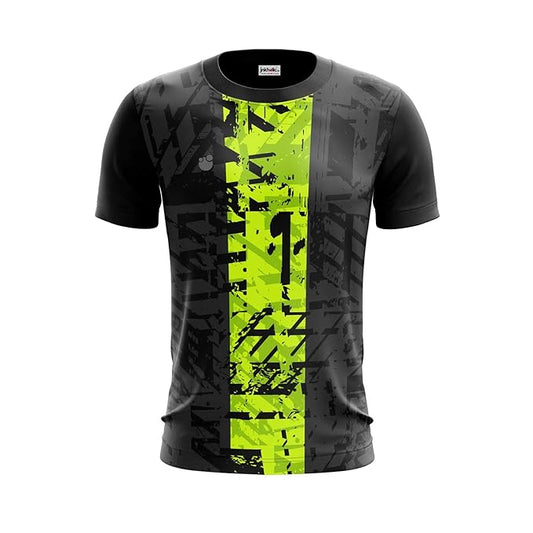 Men's Round Collar Football Jersey Multicolored INK1900